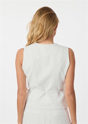 Samara ramie waistcoat Hvid Neo Noir 